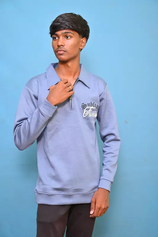 FULL SLEEVE TSHIRT LIGHT BLUE