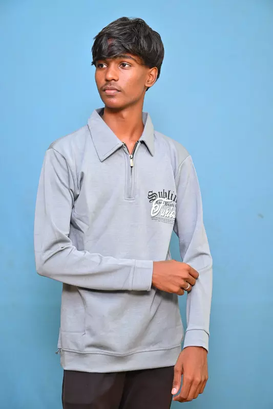 FULL SLEEVE TSHIRT ASH