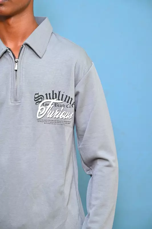 FULL SLEEVE TSHIRT ASH