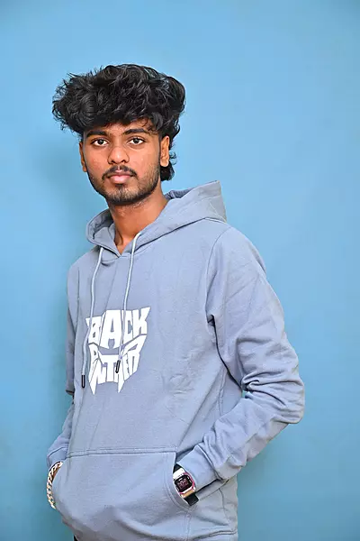 PREMIUM COTTON HOODIE SLATE BLUE
