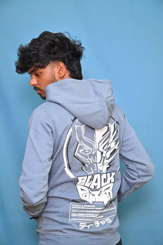 PREMIUM COTTON HOODIE SLATE BLUE