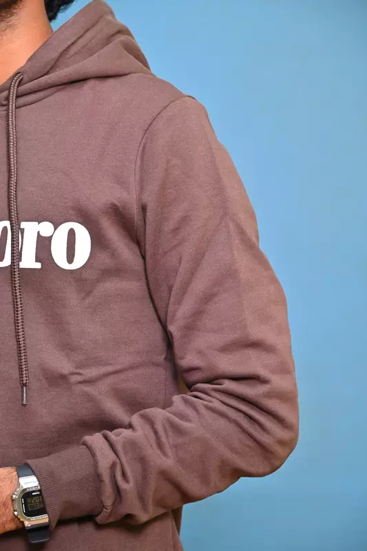 PREMIUM COTTON HOODIE BROWN