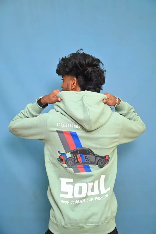 PREMIUM COTTON HOODIE PASTEL GREEN