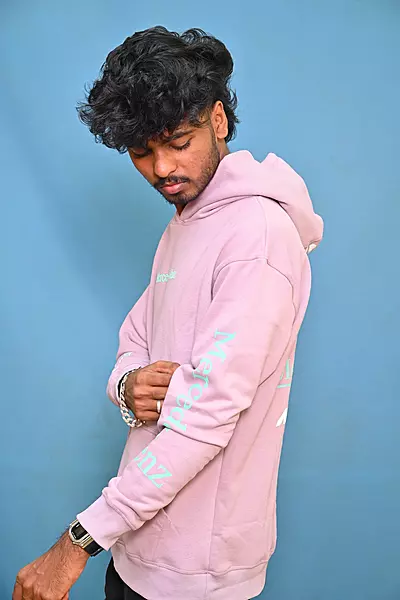 PREMIUM COTTON HOODIE LIGHT PINK
