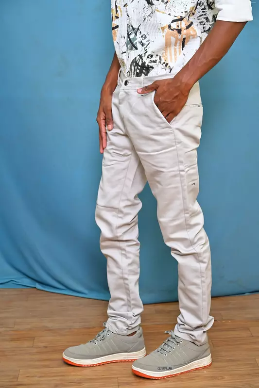 PRREMIUM COTTON PANT MILK WHITE