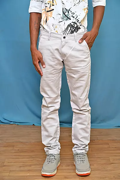PRREMIUM COTTON PANT MILK WHITE