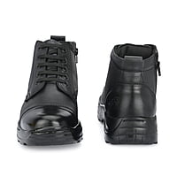 VPSC Pure Leather Ankle Police Boot With Zip Boots For Men (Model- Rockey)