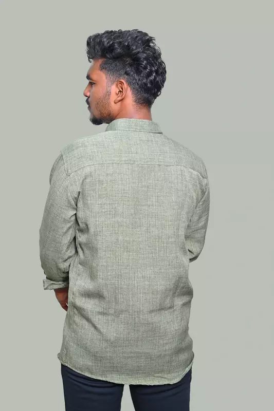PLAIN SHIRT PISTHA GREEN