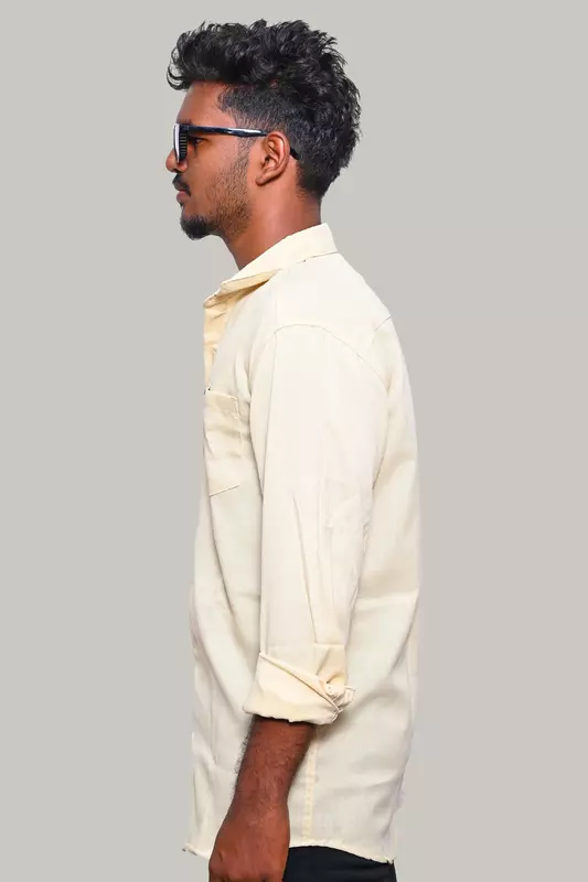 PLAIN SHIRT LEMON YELLOW