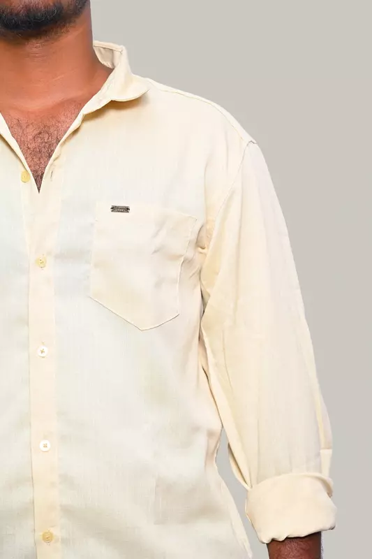 PLAIN SHIRT LEMON YELLOW