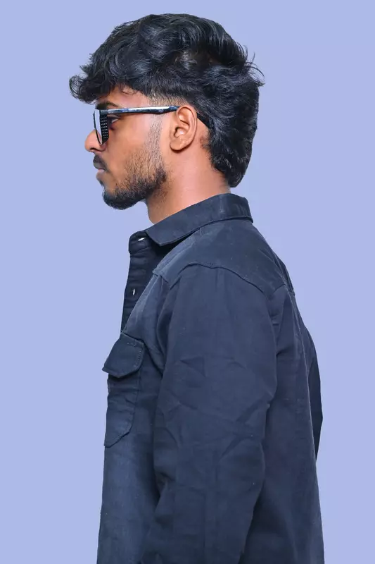 PREMIUM DENIM SHIRT BLACK