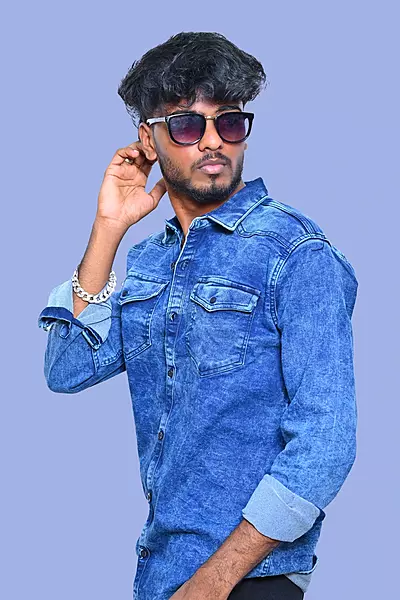 PREMIUM DENIM SHIRT BLUE