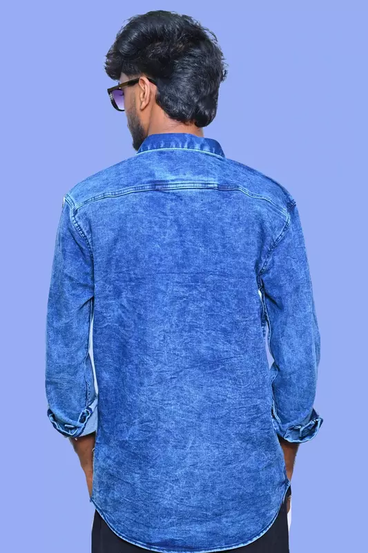 PREMIUM DENIM SHIRT BLUE