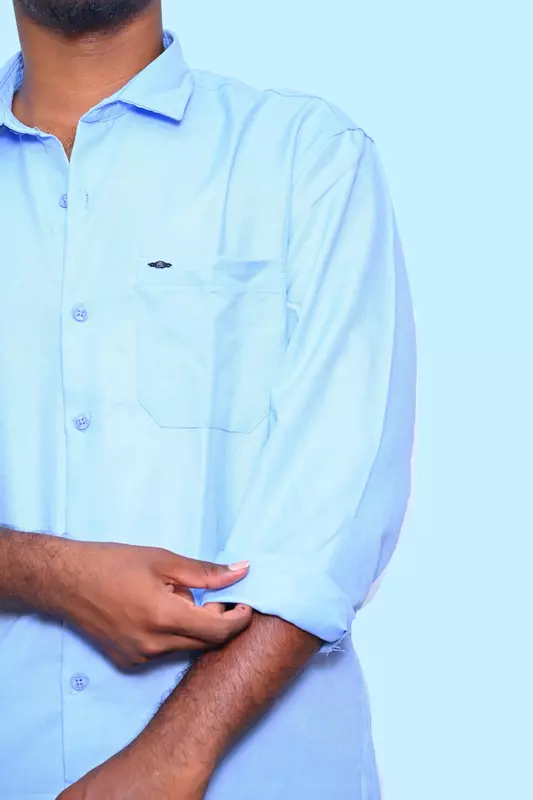 PLAIN SHIRT SKYBLUE