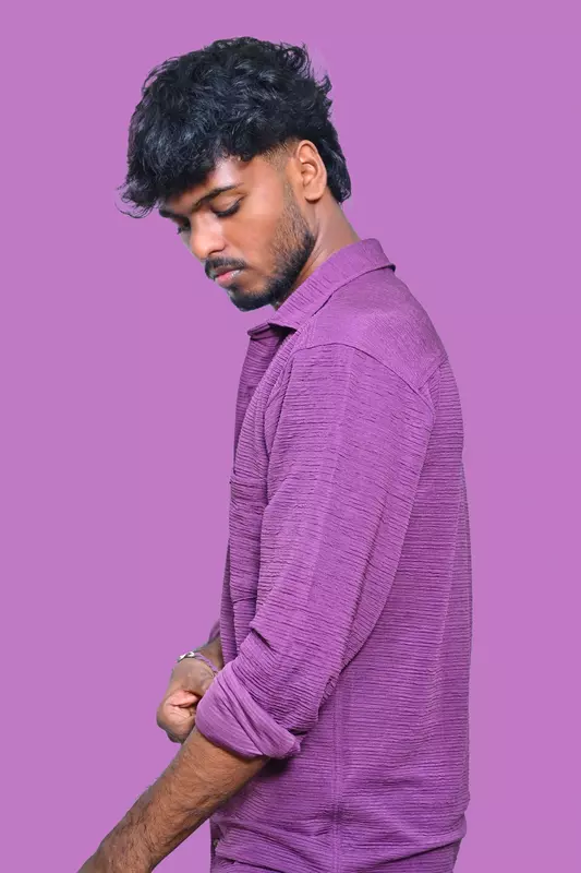 PLAIN SHIRT PURPLE