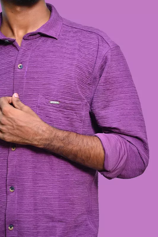 PLAIN SHIRT PURPLE