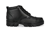 Pure Leather Ankle Police Boots For Men (Model-Hi-Tech)