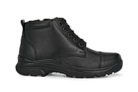 Pure Leather Ankle Police Boot with Zip Boots For Men