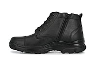 Pure Leather Ankle Police Boot with Zip Boots For Men