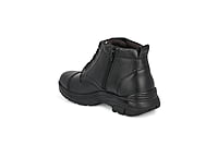 Pure Leather Ankle Police Boot with Zip Boots For Men