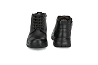 Pure Leather Ankle Police Boot with Zip Boots For Men