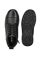 Pure Leather Ankle Police Boot with Zip Boots For Men