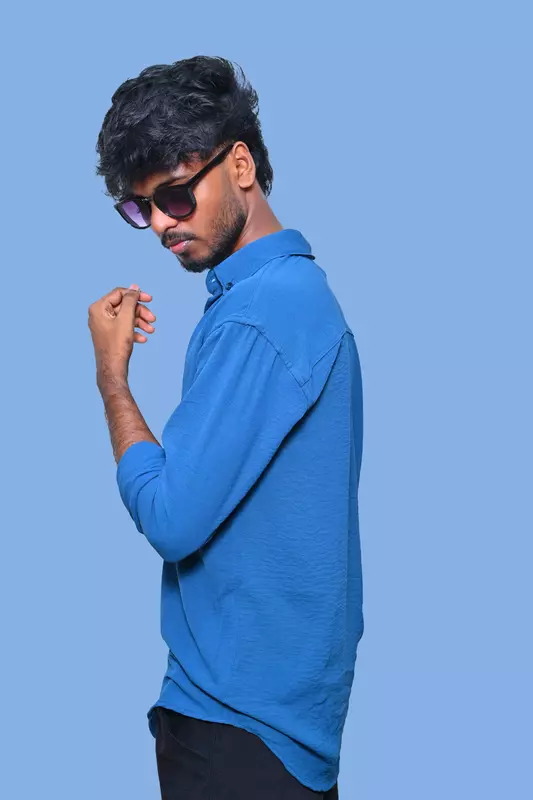 PLAIN SHIRT ROYAL BLUE