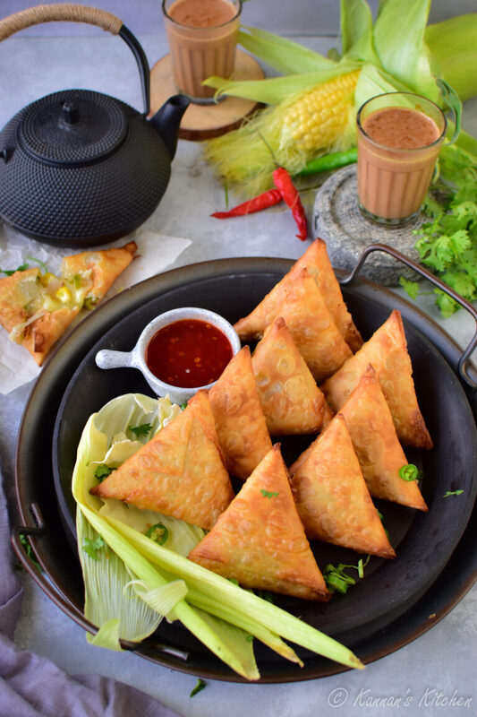 Frzn Corn & Cheese Samosa 12 Pcs
