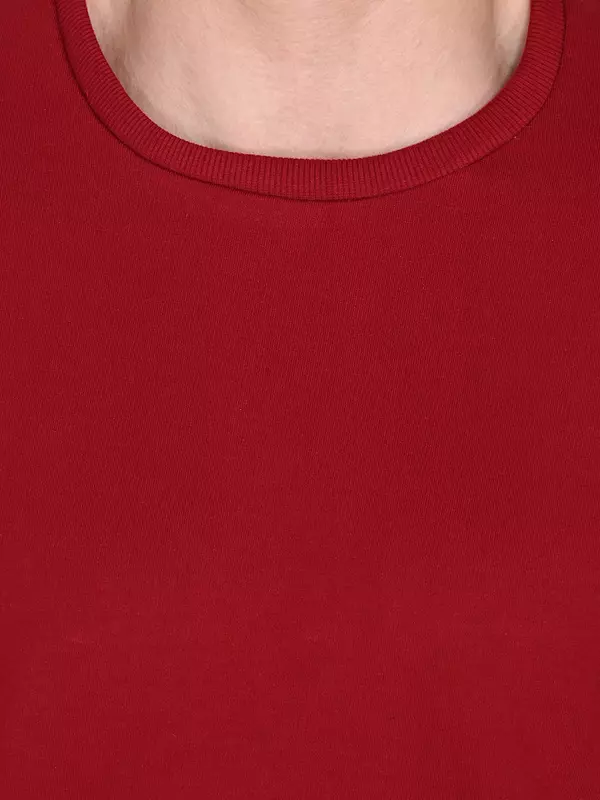 Cotton Terry Tee Maroon