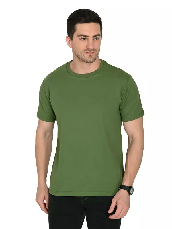 Cotton Jersey Tee Leaf Green