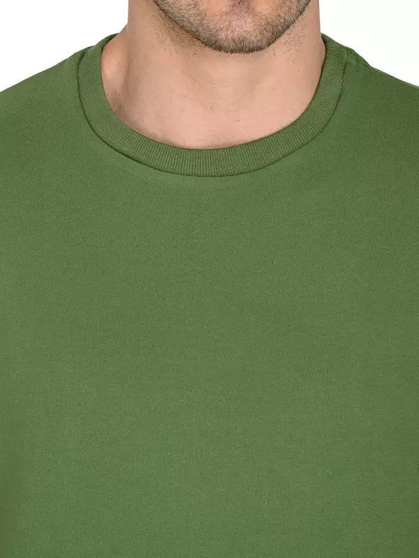 Cotton Jersey Tee Leaf Green