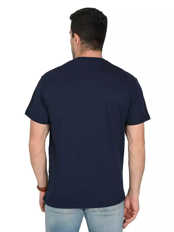 Cotton Jersey Teal Navy Blue