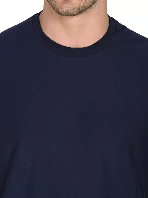 Cotton Jersey Teal Navy Blue