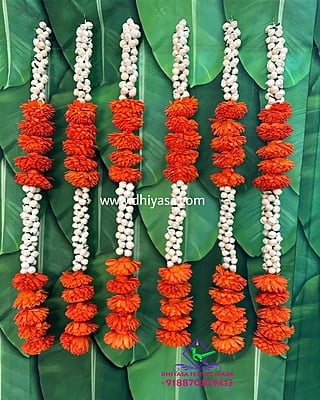 Jasmine With Marigold String