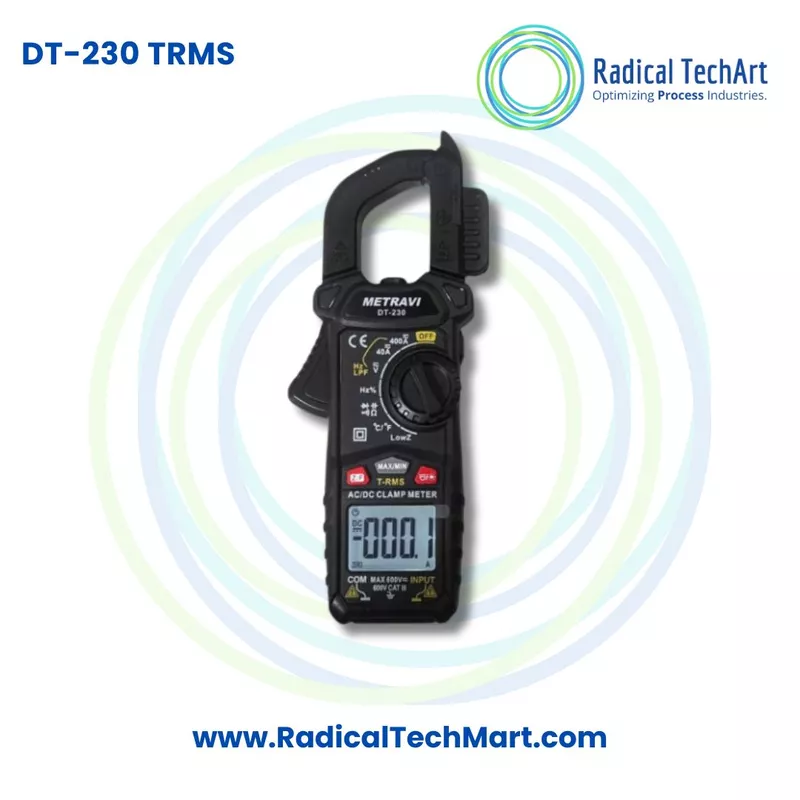 Metravi DT-230 Digital TRMS AC/DC Clamp Meter 2024 Model