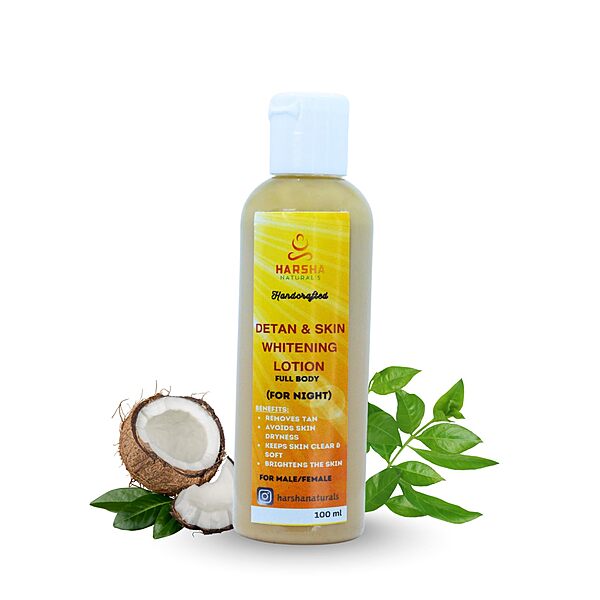 Harsha Naturals Detan & Whitening Body Lotion - 100ml