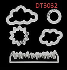 Plastic Cookie Cutter Set Various Designs Series 150