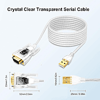 DTECH USB to Serial RS232 Adapter Cable – USB to DB9 Converter