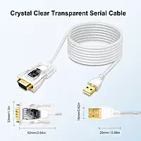 DTECH USB to Serial RS232 Adapter Cable – USB to DB9 Converter