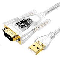 DTECH USB to Serial RS232 Adapter Cable – USB to DB9 Converter