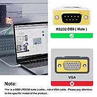 DTECH USB to Serial RS232 Adapter Cable – USB to DB9 Converter
