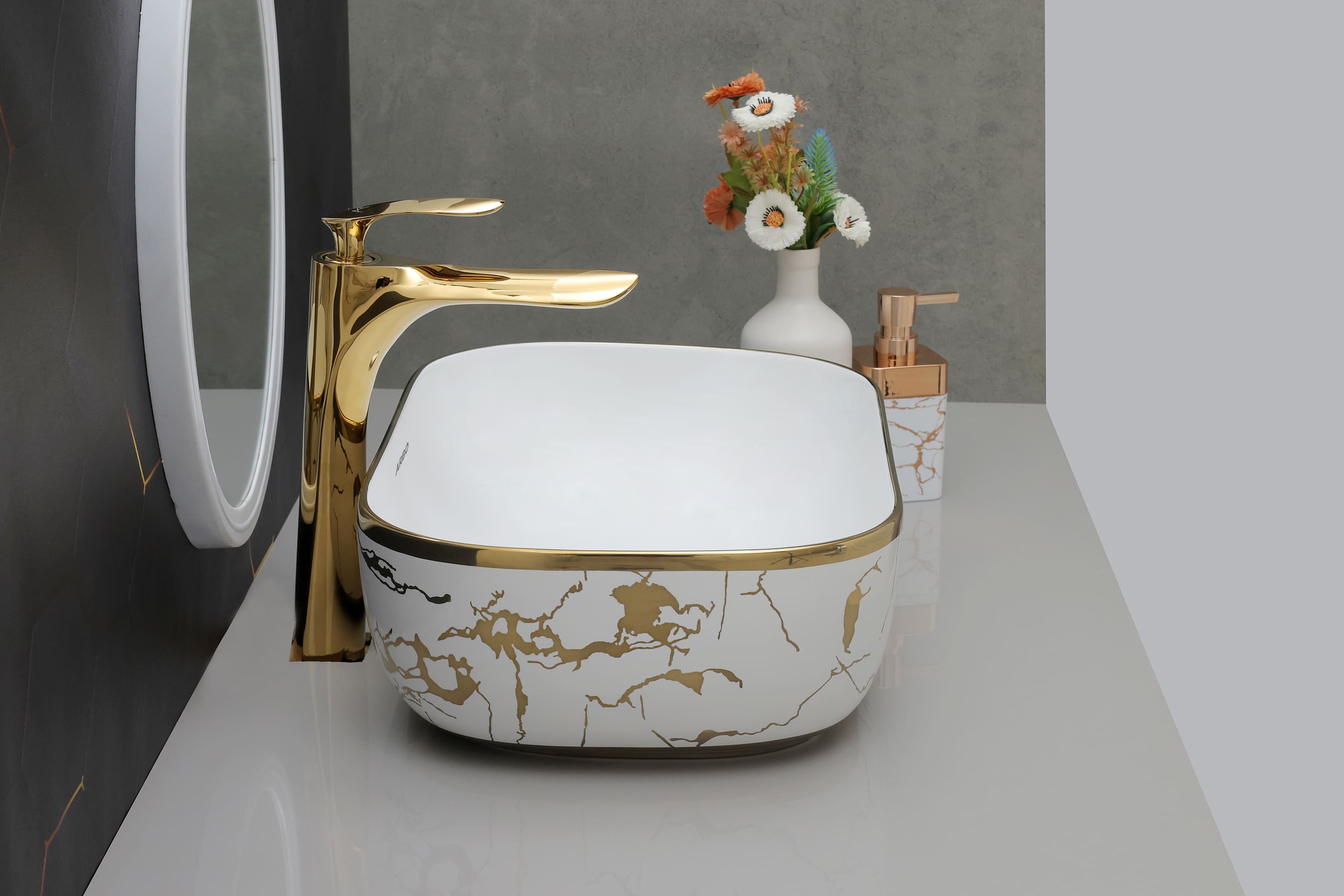 18" x 13" x 5" Inch Designer Table Top Basin