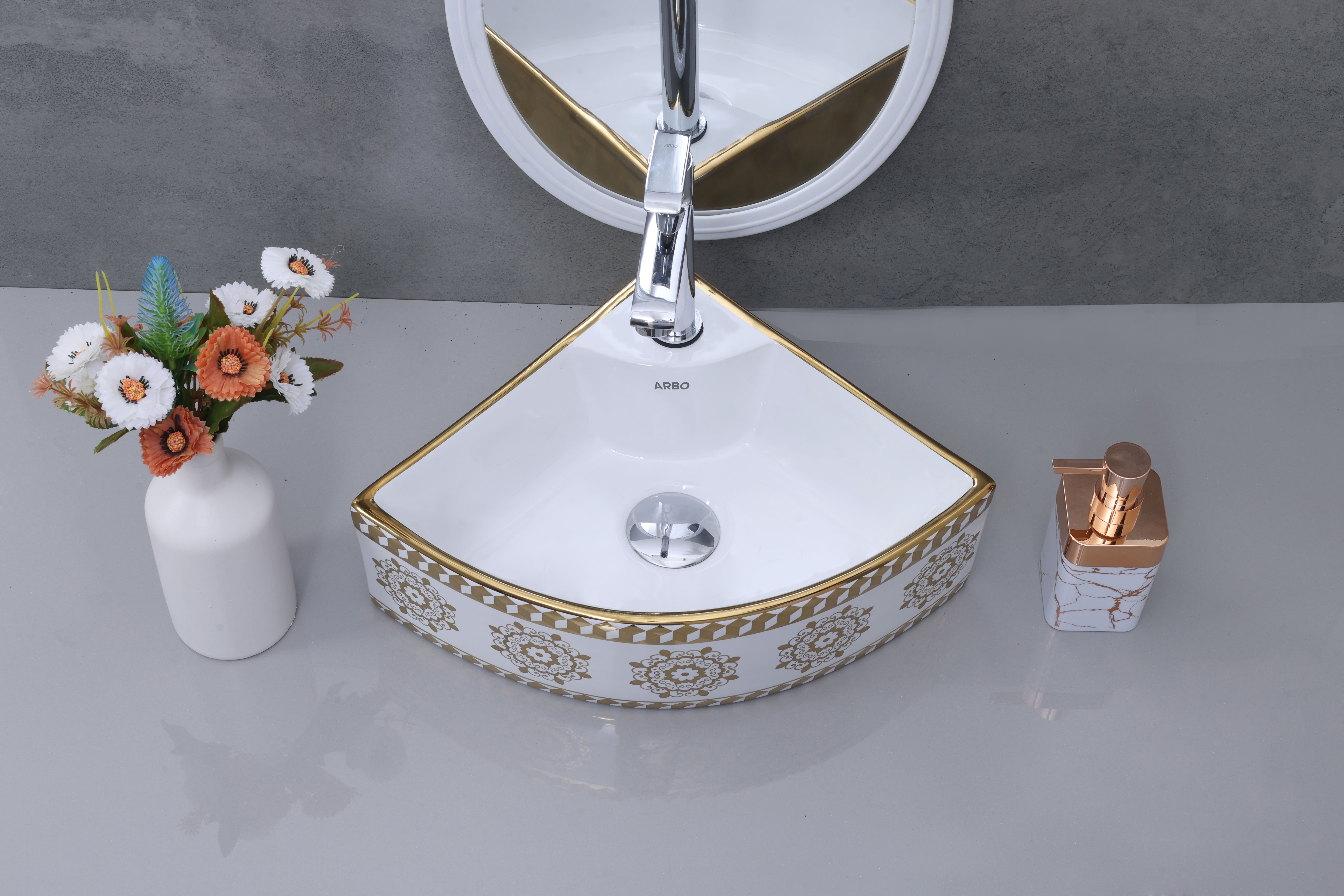 16" x 16" x 5” Inch Designer Table Top Basin