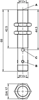 LCS-2M12B-F03PNO-M12 Capacitive Sensor for Non-Contact Object Detection – SmidMart
