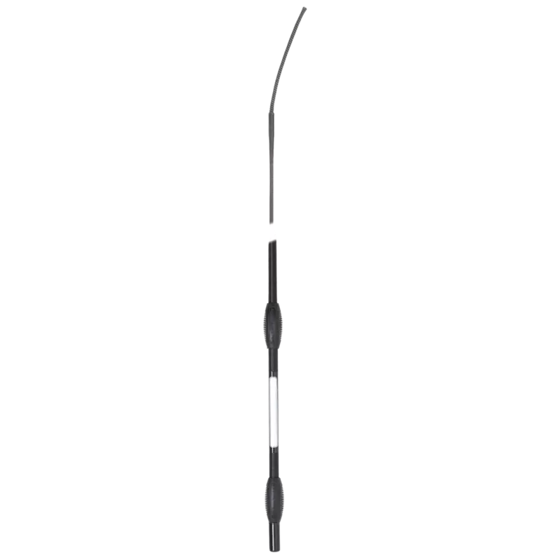 Fleck Dressage Whips - Balance Whip, Soft Rubber Balance Handle - Black - 110cm