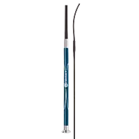 Fleck Dressage Whips - Woven Nylon Cover PU Contact Grip - Black - 110cm