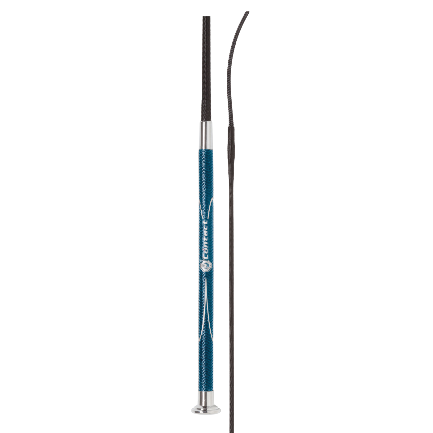 Fleck Dressage Whips - Woven Nylon Cover PU Contact Grip - Black - 110cm
