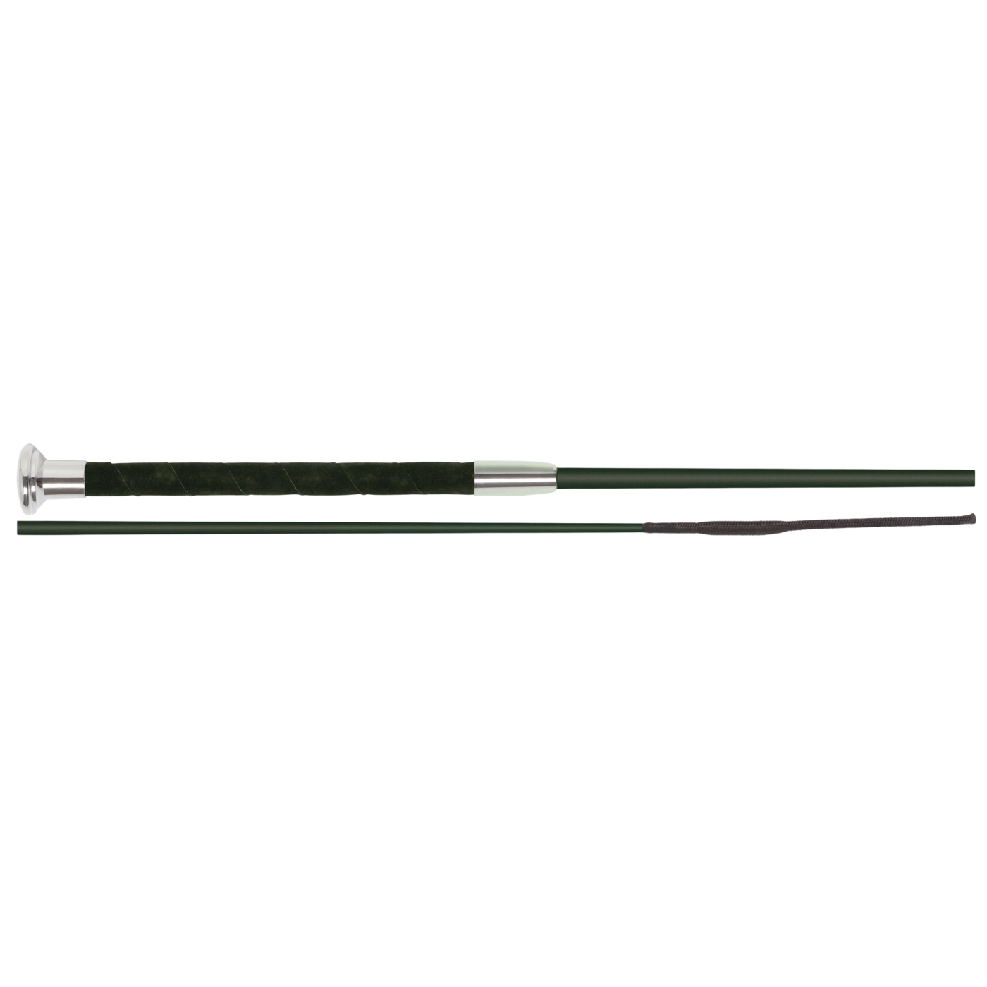 Fleck Dressage Whips - Silk Touch Premium, Silk Touch Coating - Black - 110cm