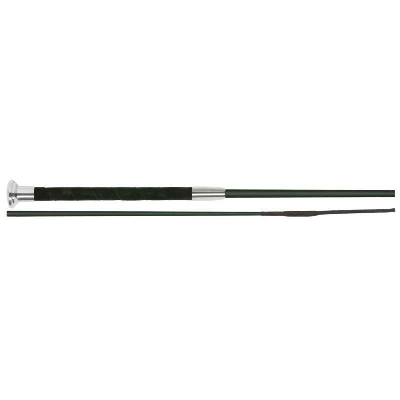 Fleck Dressage Whips - Silk Touch Premium, Silk Touch Coating - Black - 110cm