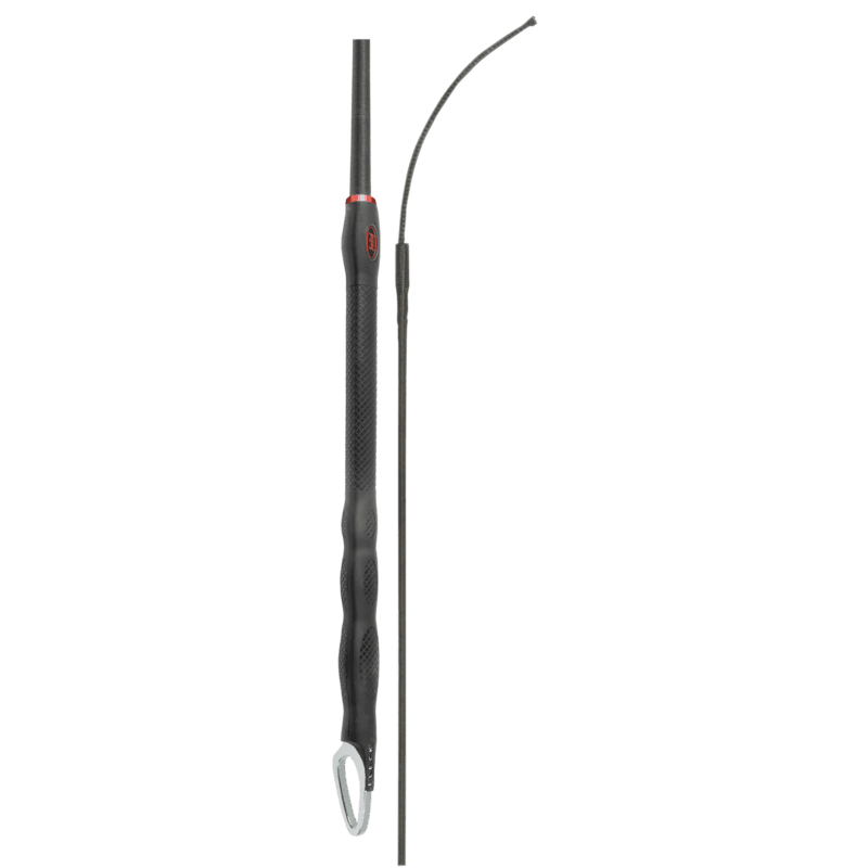 Fleck Dressage Whips - Nylon Weave with Triple Balance Solid Grip/Black - 110cm